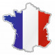 Sticker - Carte et drapeau France (REFH773