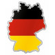 Sticker - Carte et drapeau Allemagne (REFH774