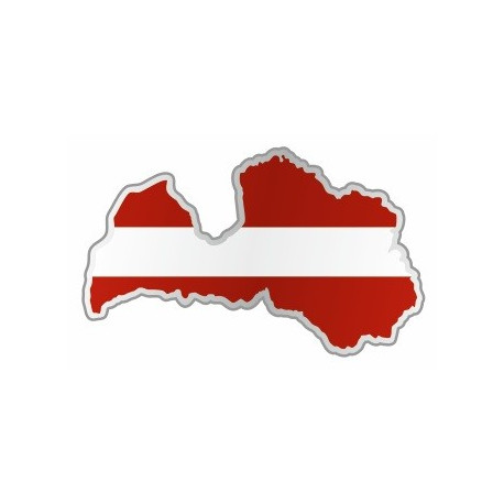 Sticker - Carte et drapeau (REFH777