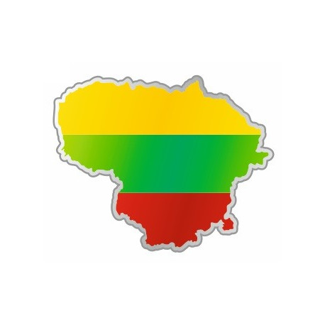 Sticker - Carte et drapeau (REFH781