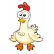 Sticker Poule