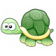 Autocollant mural Tortue