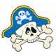 Sticker - Squelette de pirate (REFH866
