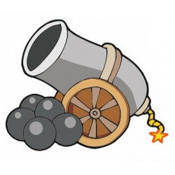 Sticker - Canon de pirate (REFH870
