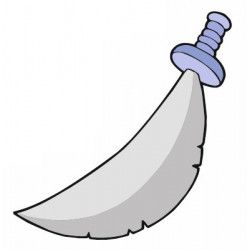 Sticker - Epée de pirate (REFH871