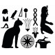 Autocollant mural Egypte chambre deco