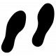 Sticker - pieds et pas pour sol (REFI046)
