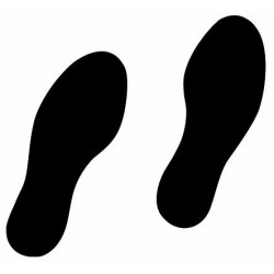 Sticker - pieds et pas pour sol (REFI046)