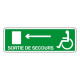 Sticker - Sortie de secours pour handicapés (REFI056)