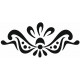 Sticker Ornement baroque pour lit