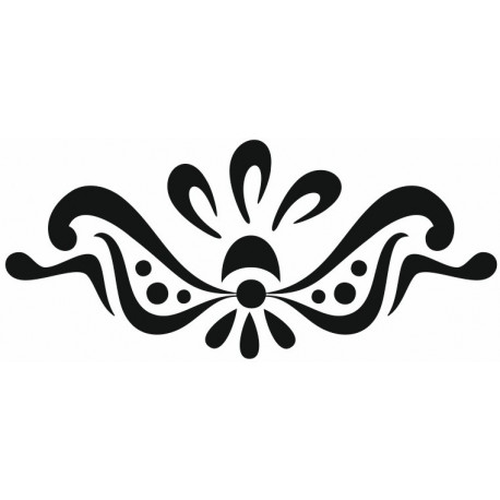 Sticker Ornement baroque pour lit