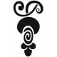 Sticker Ornement floral grappe