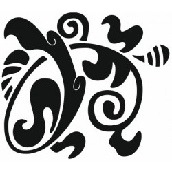 Autocollant floral pas cher