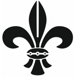 Sticker mural fleur lys