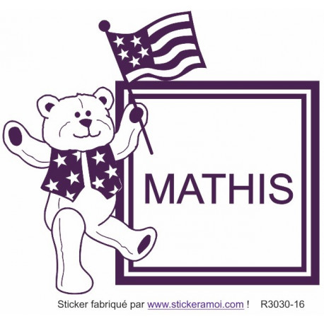 Sticker - plaque prénom (R3030-16