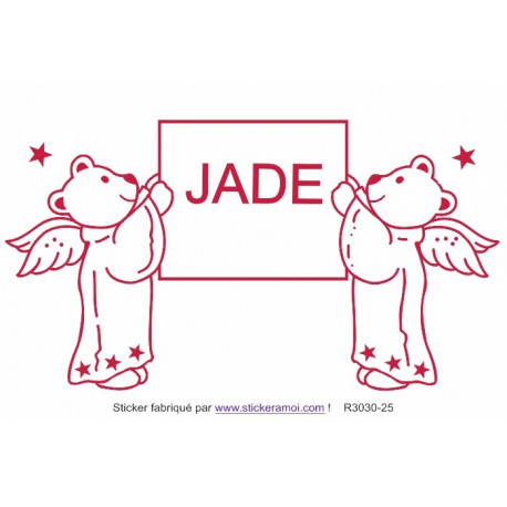 Sticker - plaque prénom (R3030-25