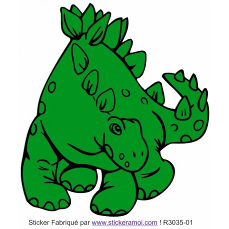 Sticker Stégosaure Dinosaure