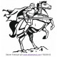 Sticker - Guerrier à Cheval (R3036-03)