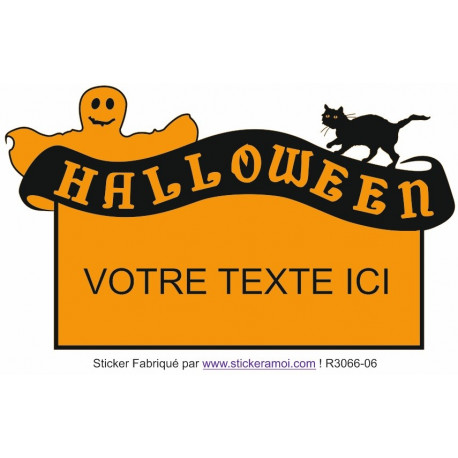 Sticker - Halloween pencarte texte (R3066-06)