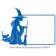Sticker - Halloween plaque texte sorcière (R3066-24)