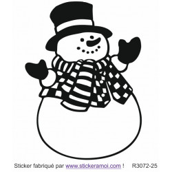Sticker - Bonhomme de neige Noël (R3072-25)