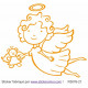 Sticker - Ange gardien Noël (R3076-21)