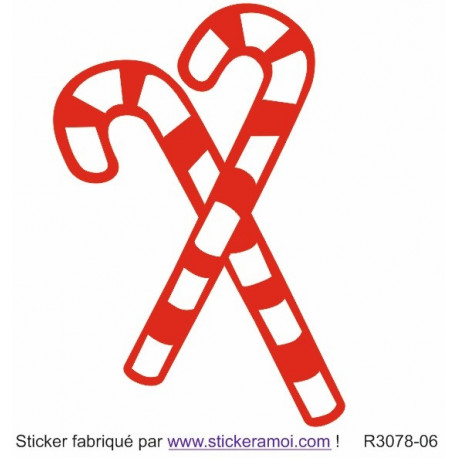 Sticker - Sucre d'orge Noël (R3078-06)