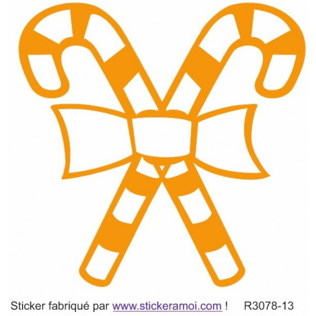 Sticker - Sucre d'orge Noël (R3078-13)