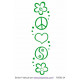 Sticker - Frise Horizontale Peace and Love (R3092-24)