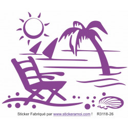 Sticker - Plage paysage déco (R3118-26)