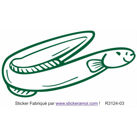  Sticker Anguille decoration intérieur