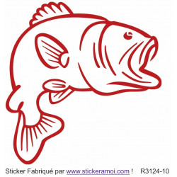 Sticker Poisson chat deco