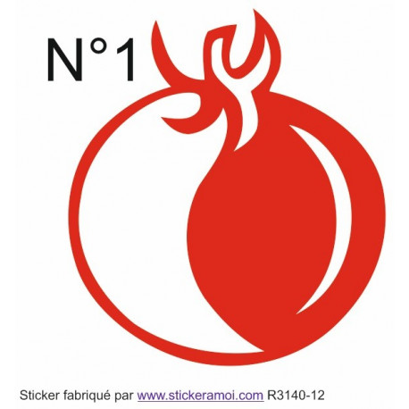 sticker mural deco Tomate
