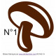 autocollant mural Champignon deco