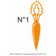 deco autocollant Carotte