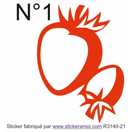 Sticker - Fraise (R3140-21)