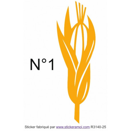 autocollant Maïs decoration