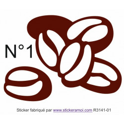 Sticker - Grains de café (R3141-01)