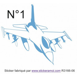 Sticker Avion de guerre pour deco
