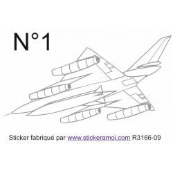 Sticker Avion de guerre