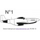 Autocollant Avion de chasse