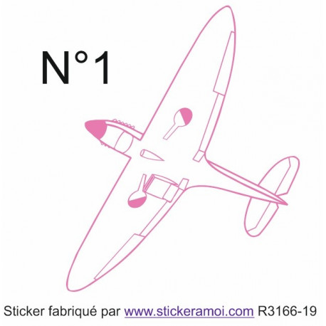 Autocollant Avion de ligne