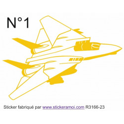 Autocollant avion de guerre