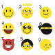 Sticker Planche - Smileys (REFJ018)