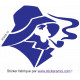 Sticker - Marin ombre fume sa pipe (R3209-10)