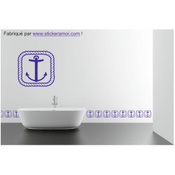 Sticker - Ancre bateau encadré (R3209-12)