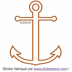 Sticker - Ancre Bateau frise (R3209-24)