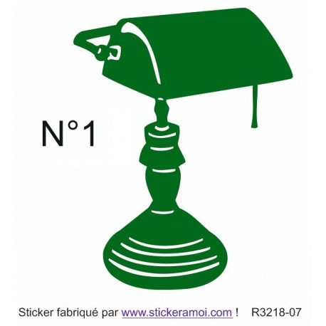 Sticker - Lampe opaline Bureau (R3218-07