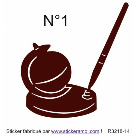 Sticker - Porte crayon Monde (R3218-14