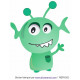 Sticker Extraterrestre "Eleck-tron"